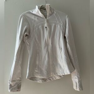 White lululemon zip up